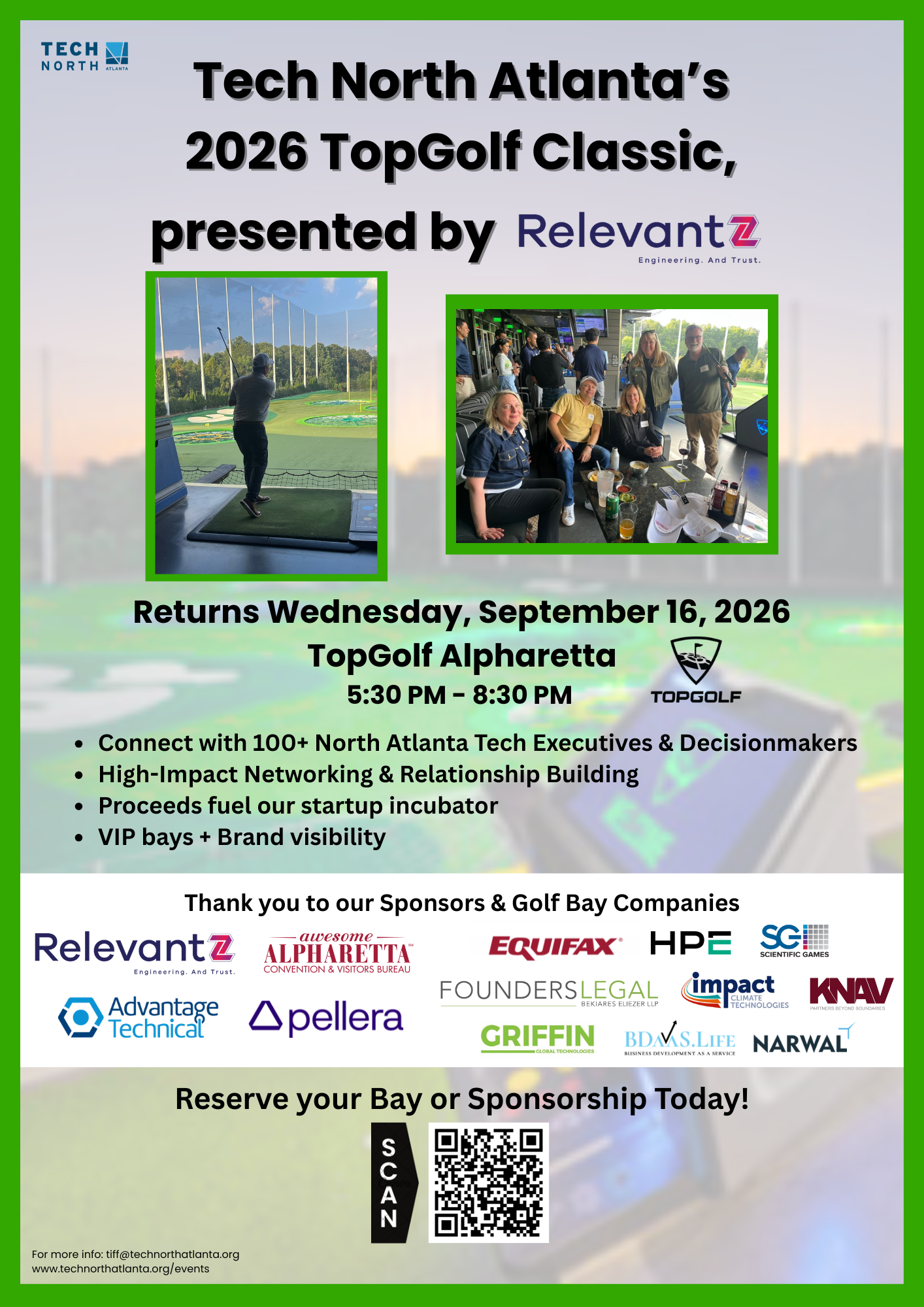 2026 TopGolf Flyer and Sponsorship Menu 7.22.26