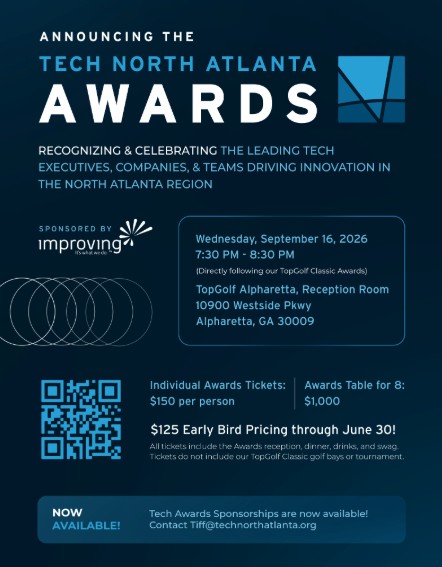 Tech North Atlanta Awards Tickets Flyer 7.1.2026